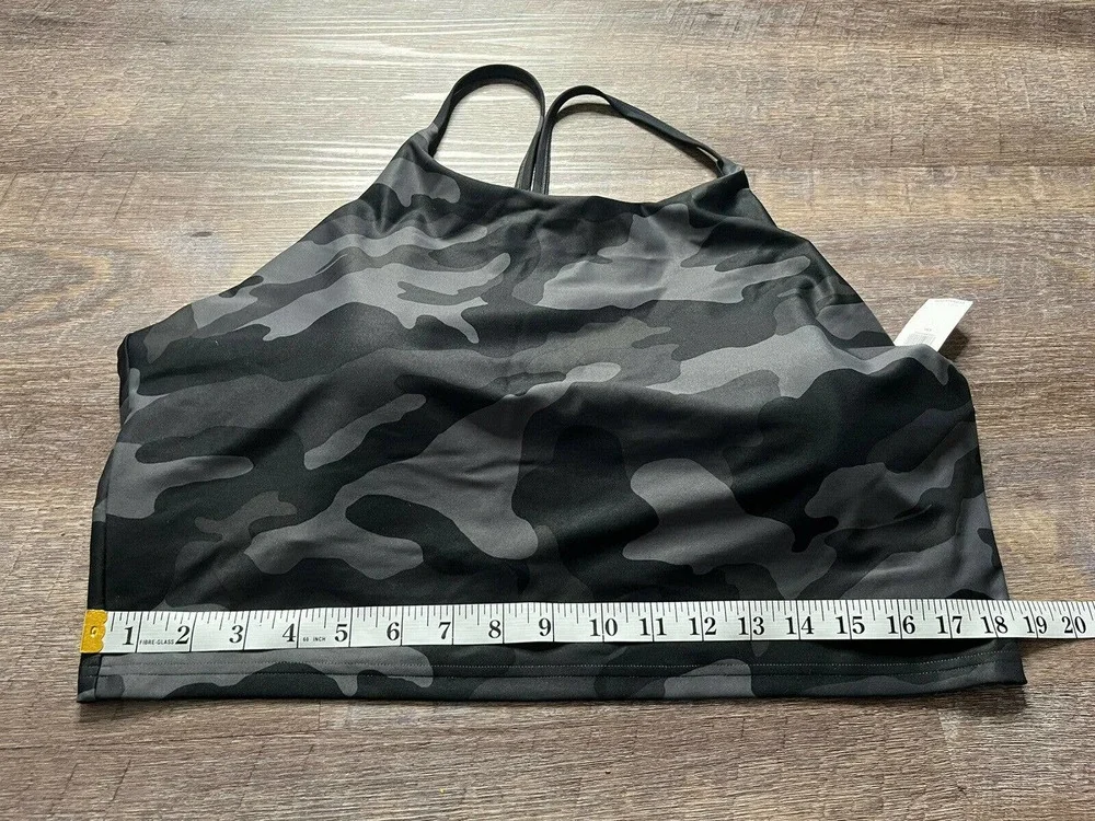 Old Navy Active Powersoft Womens Sports Bra Womens 2XL Gray Camo Print K8 - Picture 6 of 6